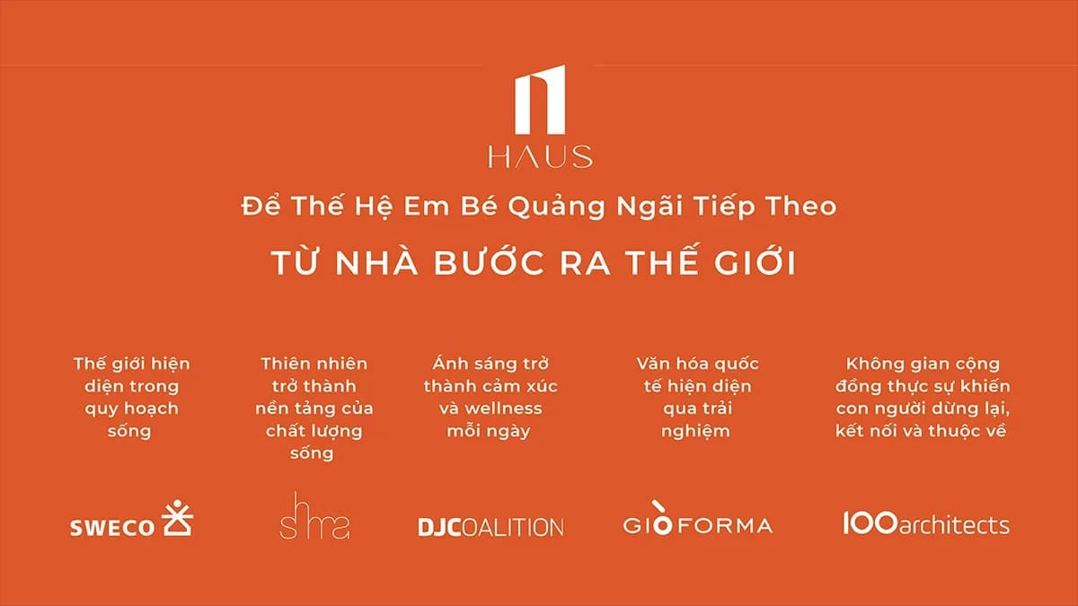 Dàn đối tác kiến trúc và quy hoạch quốc tế của HAUS tại Coastal Quảng Ngãi