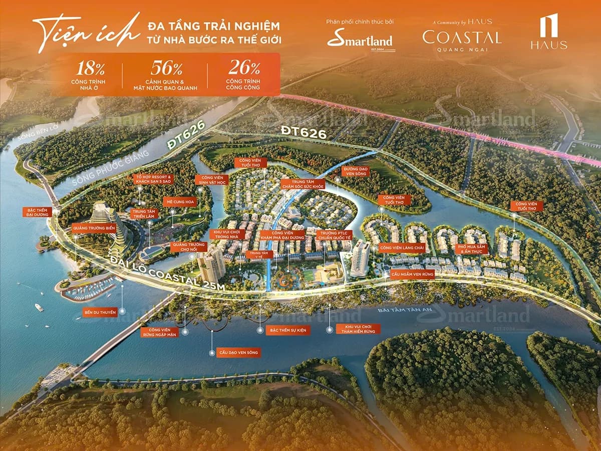 Công viên bảo tồn rừng ngập mặn 80.000 m² tại Coastal Quảng Ngãi